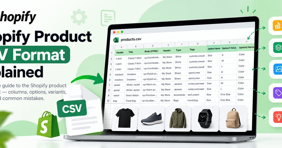 Shopify Product CSV Format Explained (Complete Guide)
